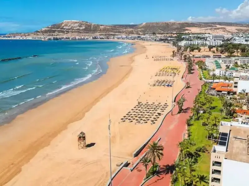 Agadir solo travel guide beach view