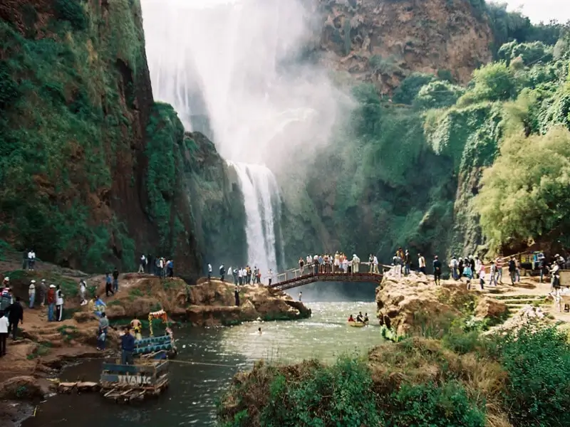 Waterfalls in the Atlas Mountains of Morocco
